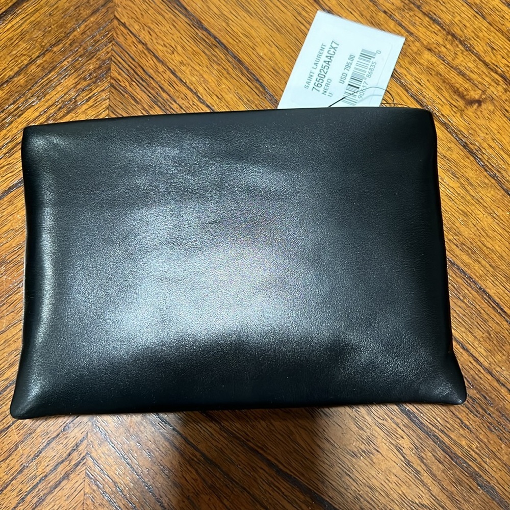 NWT in box Saint Laurent Paris Cassandre 1000 Nero pouch - Picture 4 of 12
